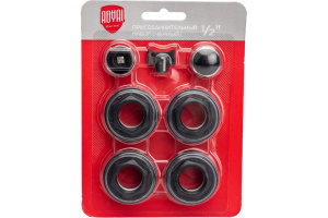 Комплект монтажный Royal Thermo 1”х1/2" черный