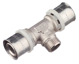 Тройник пресс 26х3/4' НР VALTEC