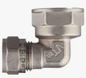 Угольник 16х3/4' обжимной  ВР VALTEC