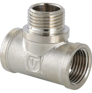 Тройник ВНВ 1/2'х1/2'х1/2' переходной, никелированный VALTEC