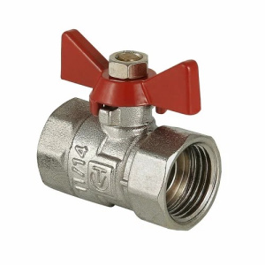 Кран шаровой 1/2' ВВ ручка бабочка COMPACT VALTEC