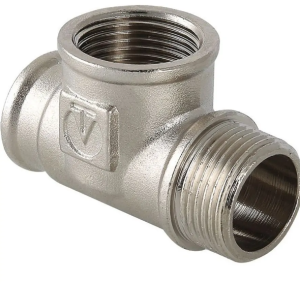 Тройник ВВН 1/2'х1/2'х1/2' переходной, никелированный VALTEC