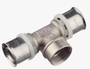 Тройник пресс 26х1' ВР VALTEC