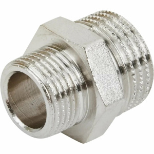 Ниппель НН 1/2'х3/8' переходной, никелированный MVI