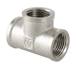 Тройник ВВВ 3/4'х3/4'х3/4' никелированный VALTEC