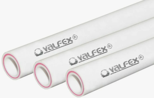Труба полипропиленовая 40х6.7 SDR 6 PN 25 PPR армированная стекловолокном белая VALFEX