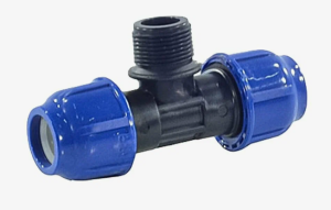 Тройник компрессионный 20х3/4" НР, PN 16, RTP