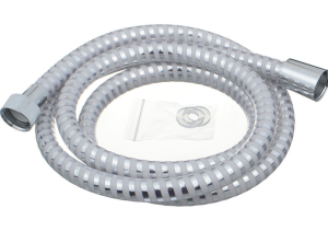 Шланг д/душа MELODIA EXTRA ELASTIC WHITE SILVER 1/2"*1/2"конус d14мм  L150см MKP34430P_sw
