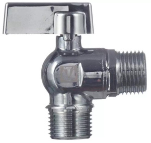 Кран шаровой угловой 1/2'х1/2' для подключения санитарных приборов VALTEC