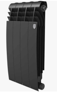 Радиатор биметаллический Royal Thermo BILINER B 500 Чёрный - 4 секц.